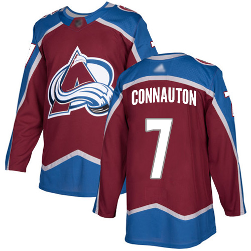 Adidas Colorado Avalanche Men #7 Kevin Connauton Burgundy Home Authentic Stitched NHL Jersey->colorado avalanche->NHL Jersey